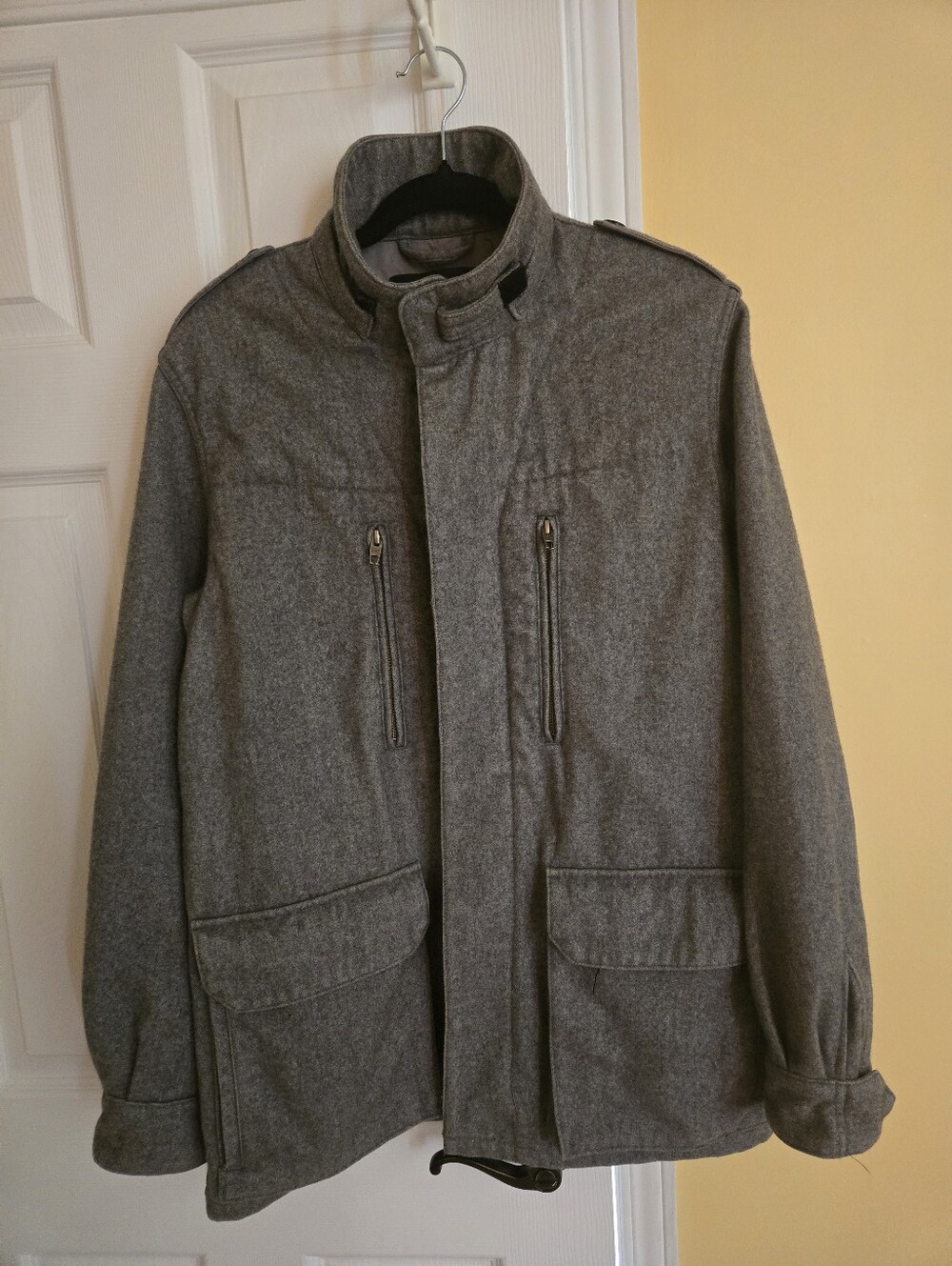 🇫🇷FRENCH CONNECTION Gray Wool Jacket For Men